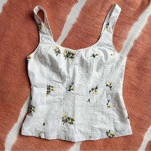 Anthropologie Eyelet Corset Top